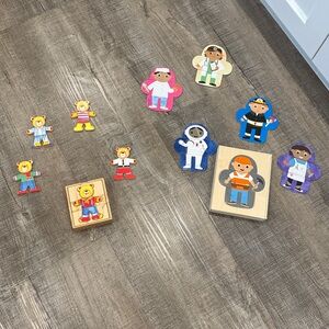 Colorful Bear Dress-Up Puzzle Set, professional puzzles set